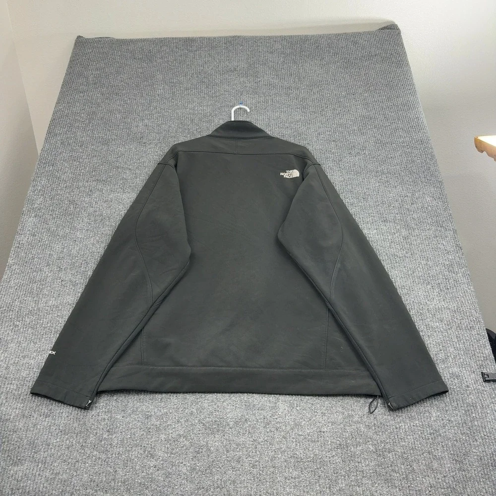 The‎ North Face Softshell Jacket Mens 2XL Black Apex Bionic Full Zip Windproof